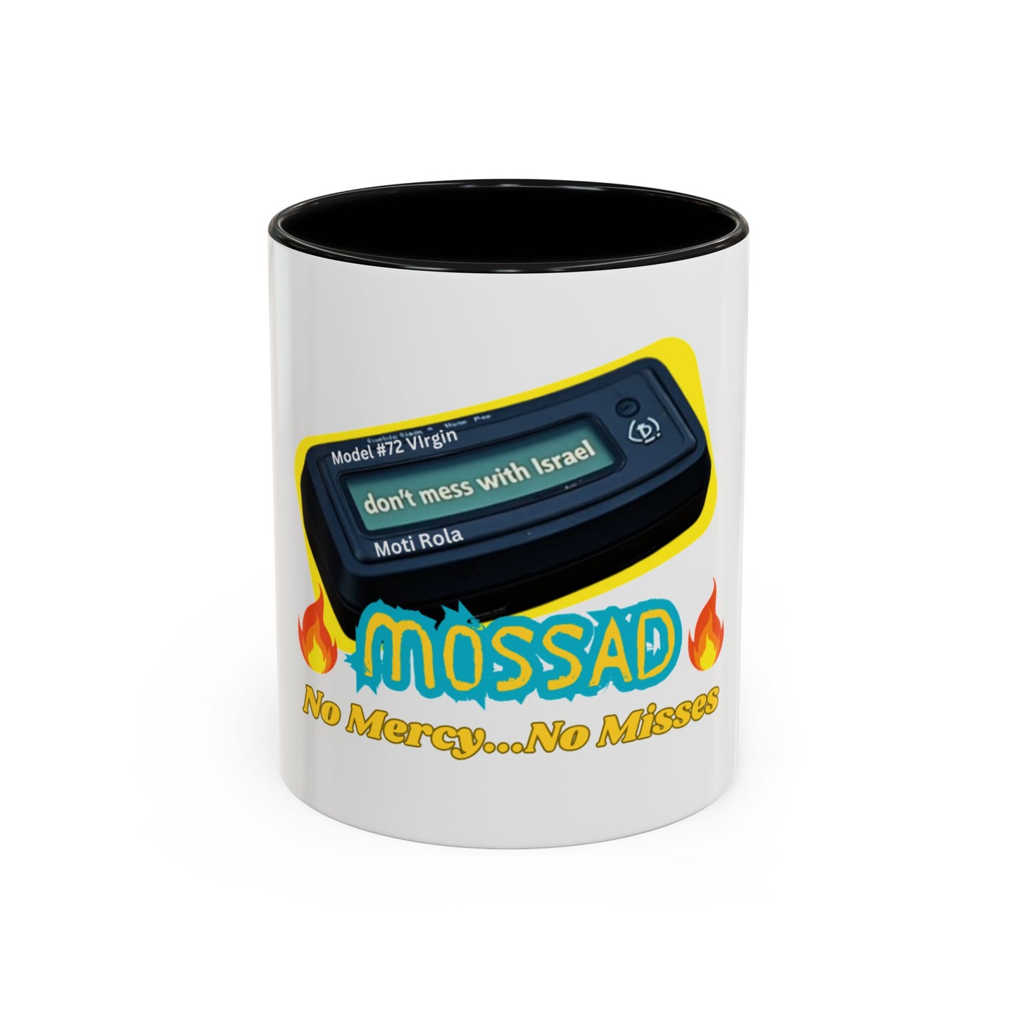 Accent Coffee Mug (11oz) Mossad - No Mercy, No Misses