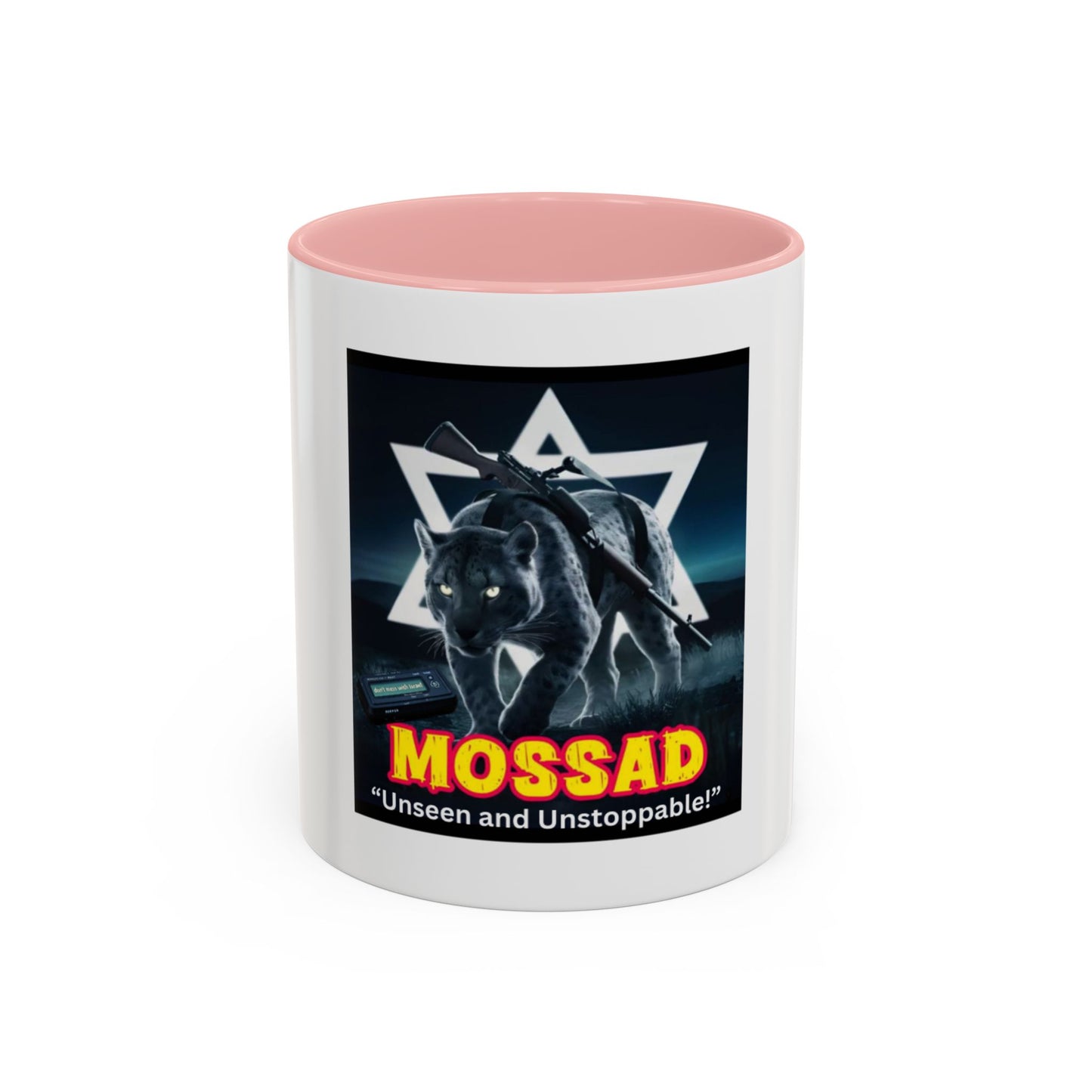 Accent Coffee Mug (11oz) Mossad - Unseen and Unstoppable